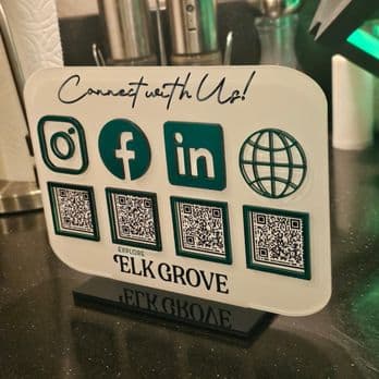 Custom acrylic sign Sacramento